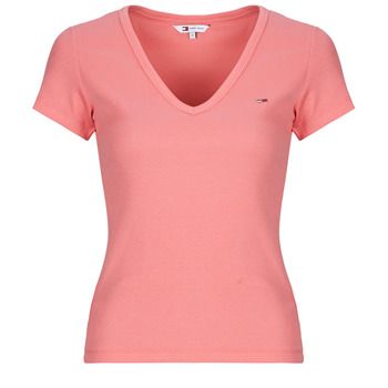 Tommy Jeans Camiseta TJW SLIM ESSENTIAL RIB V SS para mujer