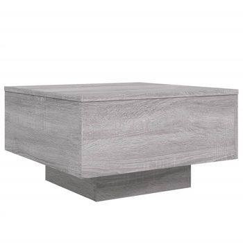 Mesa De Centro Madera De Ingeniería Gris Sonoma 55x55x31 Cm Vidaxl