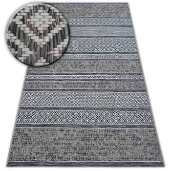 Alfombra De Cuerda Sisal Loft 21118 Boho Marfil/plateado/gris 80x150 Cm