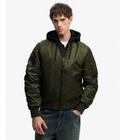 superdry para hombre m5012355a chaqueta bomber ma1 verde xl casual nylon