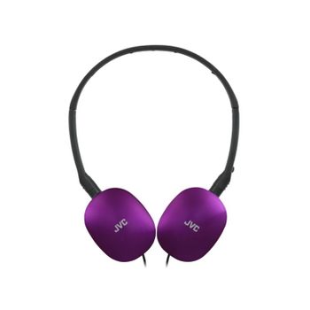Auriculares JVC con cable, micrófono integrado y diadema ajustable azul