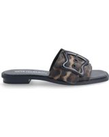de noa harmon chancla noa harmon 009982 marron con hebilla marron