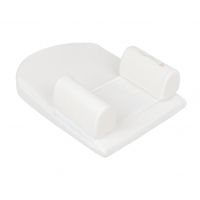 cuna posicionadora de cuna de espuma viscoelastica airknit blanco