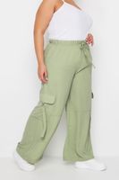 yours pantalones verdes cargo  mujer curvy y tallas grandes yours