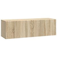mueble para tv de pared 98 x 31 x 30 cm roble sonoma vidaxl