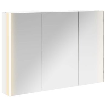 Armario Con Espejo De Baño | Mueble De Baño 103,5 X 15,5 X 70 Cm