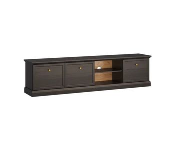 Mueble tv toja 3 puertas 206 cm madera antracita