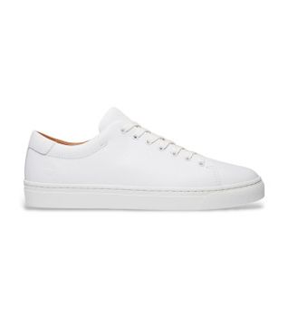 Timberland para hombre. TB0A5MJSEM21 Zapatillas de Piel Dover Park blanco (37), Plano, Cordones, Casual