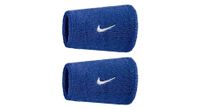 munequera ancha de esponja nike swoosh classic  x2  azul