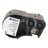 brady m5-117-499 etiquetas de tela de nailon negro sobre blanco 127 mm x 254 mm original
