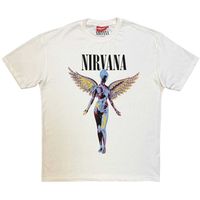 nirvana camiseta unplugged in utero angel para mujer