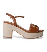 liu jo para mujer sa6119p0102s3804 sandalias de piel harper04 marron 41 3 a 5cm hebilla casual