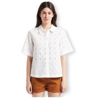 vila blusa lucie shirt 24 - cloud dancer para mujer
