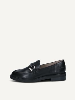 CAPRICE Slipper, black, made of Leather with Block heel, Size 40.5
