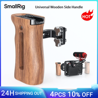 mango lateral de madera universal smallrig para jaula de camara dslr con zapata fria para roscas de 14 -20 con distancia de 18mm en el lado-2093c