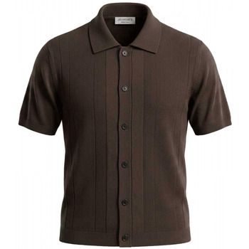 Jeordie's Polo 60621 CAMICIA MM FASCE CHICCO-356 CIOCCOLATA para hombre