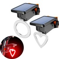 luces traseras para bicicleta bikight solar con sensor de luz3 modos de iluminacionredondas y en forma de corazona pr