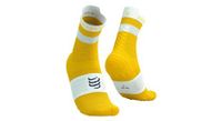 calcetines compressport pro racing v4 0 run high amarillo blanco