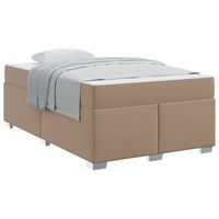 estructura de cama capuchino 120 x 200 cm tela vidaxl