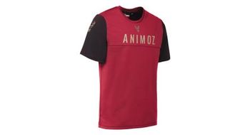 Maillot de manga corta animoz wild nino rojo