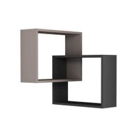 estanteria de esquina de pared 2 estantes alt68 cm - topo