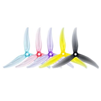 2 pares / 6 pares GEMFAN 5129.2-3 5129 Hélice de PC de 3 palas de 5.1 pulgadas con agujero de 5 mm para drones de carrer