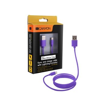 Certified Apple MFi Ultra-Compact Phone Cable Purple