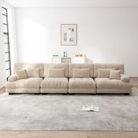 sofa modular sofa esquinero 4 plazas chenilla asiento profundo funcion de cama iluminacion tipo cafe
