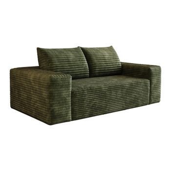 Sofá 2 Plazas Terciopelo Urban Meuble 180x90x83cm - Verde