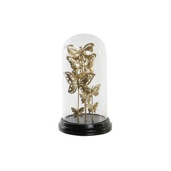 Decoracion Cristal Metal 18,5x18,5x32,5 Mariposas