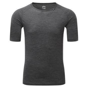 dhb Men's Merino Short Sleeve Base Layer (M_150), Grey Marl