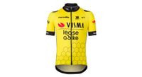 maillot de manga corta team visma lease a bike 25 negro   amarillo agu nino