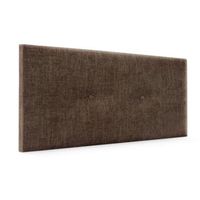 cabecero de lana natural con botones 90x50cm camas 8090 - marron