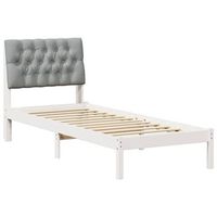cama individual  cama para adulto  estructura de cama con cabecera tapizada 75 x 190 cm