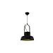 lampara colgante guimar 1xe27 negro campana regx24x24 de fabrilamp
