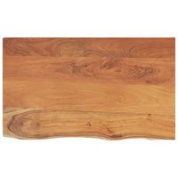 encimera de bano rectangular madera maciza acacia 90x60x38 cm