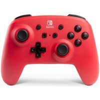 powera nintendo switch enhanced wireless controller - red  black red