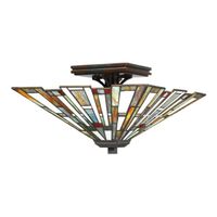 plafon de techo maybeck 2 luces