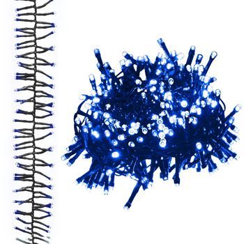 Tira De Luces De Racimo Con 3000 Led Pvc Azul 23 M