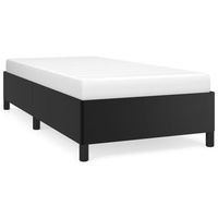 estructura de cama sin colchon cuero sintetico negro 80x200 cm vidaxl