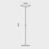 lampara de pie led gregal 38w