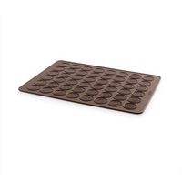 lekue estera de 48 macarons de silicona marron - 0231440m02m067