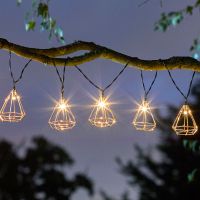 solar geo string lights