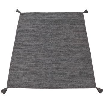 Alfombra tejida a mano Kilian gris  80x150 cm