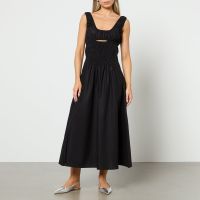 toit volant bella shirred cotton midi dress - ml