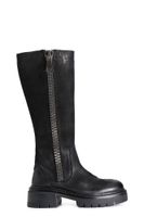 bota de nobuk con cremallera maxima black 39