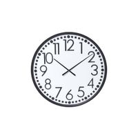 reloj de pared de madera blanco y negro h80
