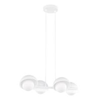 lampara colgante nordessa blanco 4 luces