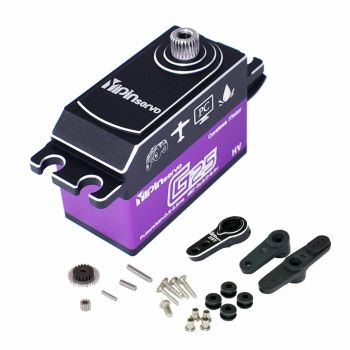 YIPINServo 25KG Servo Digital de Engranajes Metálicos Impermeable para Coches RC a Escala 1/8 y 1/10, Manipulador de Rob