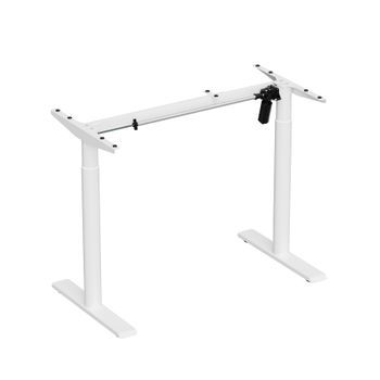 Estructura De Escritorio Motorizada, Altura 70-120 Cm, Blanco